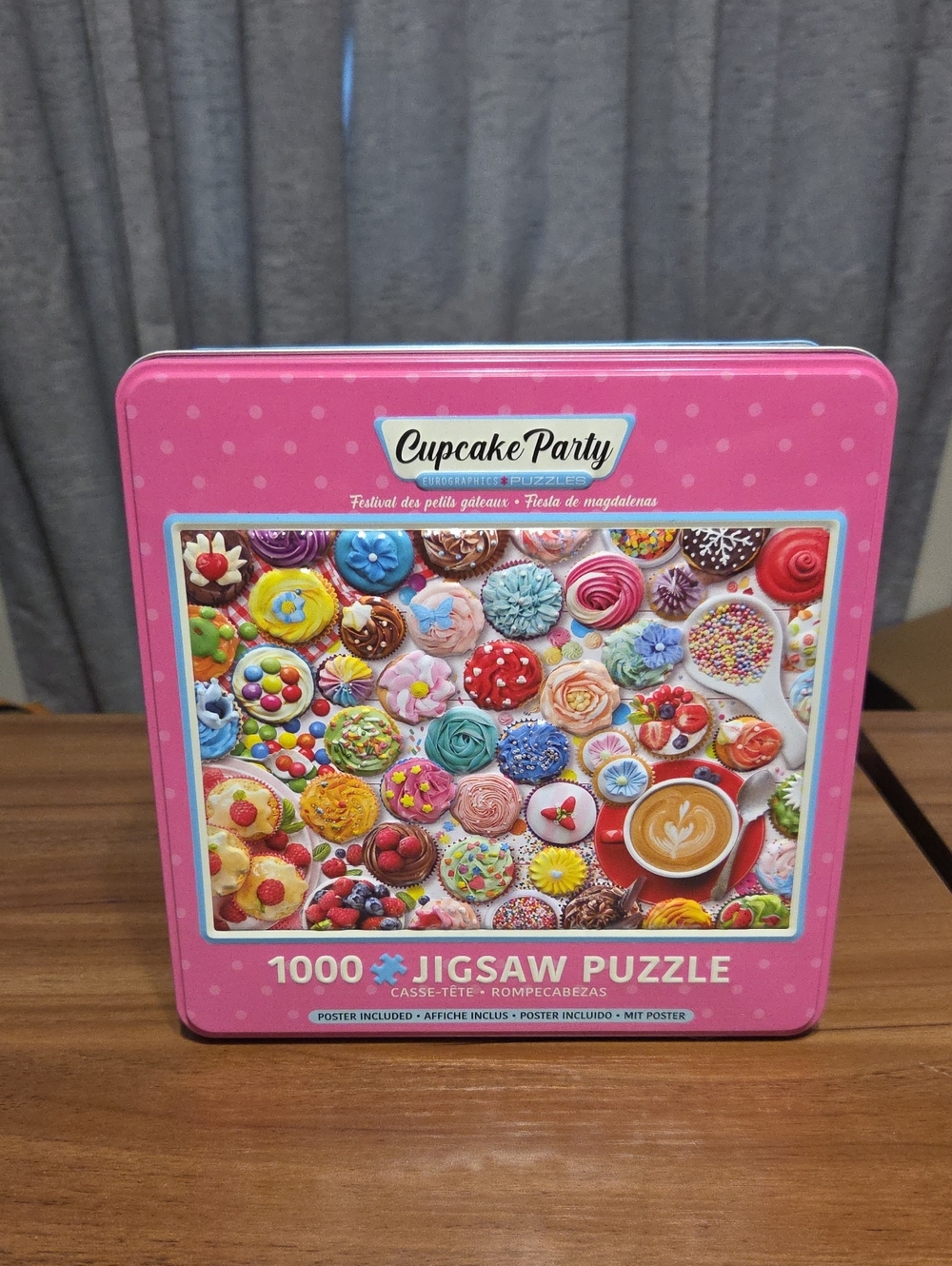 1000-Piece Jigsaw Puzzle - Pink Tin